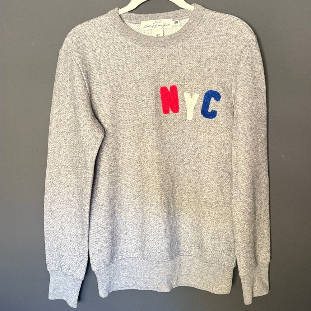 H&M XS Gray Sweatshirt with NYC Design